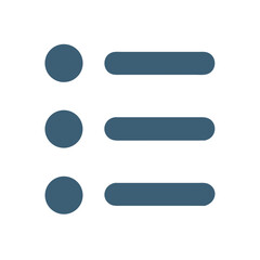 Obraz premium Blue Menu Icon Flat Design Vector Illustration Concept