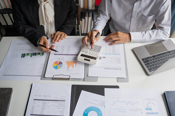 Senior business asian woman mature working in office 60s businesswoman