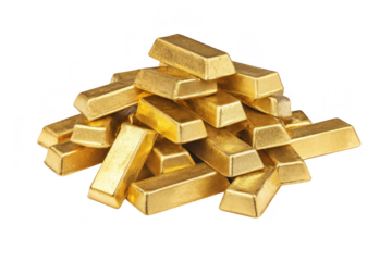 A visually striking arrangement of gleaming gold bars stacked in an artistic manner. symbolizing wealth and prosperity. suitable for financial themes or luxury marketing