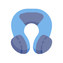 Comfortable neck pillow for travel and relaxation illustration