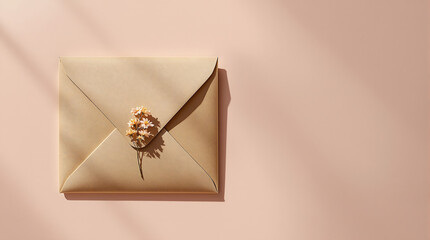 Send heartfelt wishes with this delicate floral envelope, perfect for wedding invitations, thank you notes, or personalized greetings with an elegant touch.