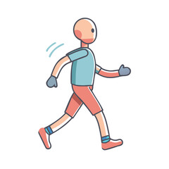 Character animation walk and run cycle