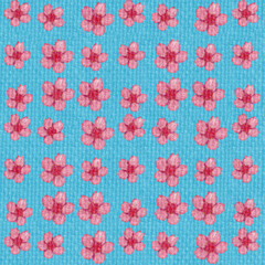 
Cherry blossom painting, pink flowers, fabric pattern, wallpaper, background