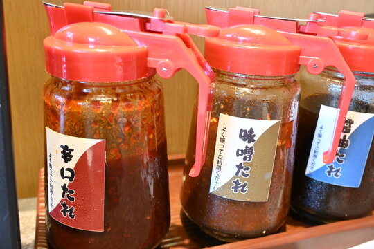 食欲をそそる焼肉のタレコレクション