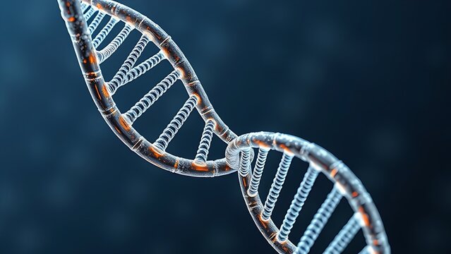 equations. A DNA helix woven from mathematical formulas, entwining all known life within its spiral. STEM education sheets, lab safety posters, designed for biotech research communications.