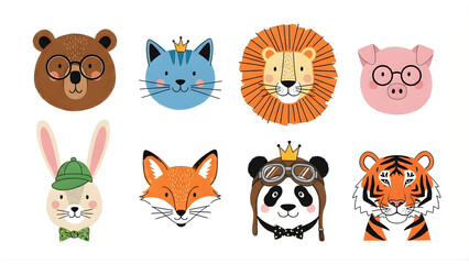 Cute Animal Doodle Art Whimsical Cartoon Noodle Characters and Playful Food Sketches