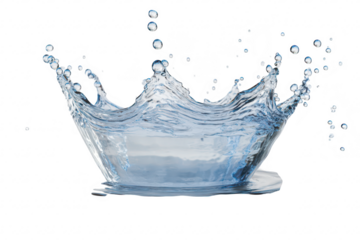A stunning close-up of a water droplet creating a splash in a calm pool. the intricate patterns and reflections. perfect for illustrating fluid dynamics or tranquility