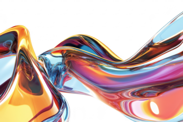 A vibrant. fluid abstract design featuring swirling colors of orange. blue. and purple. creating a sense of motion and energy against a clean white background. ideal for modern digital art or creative