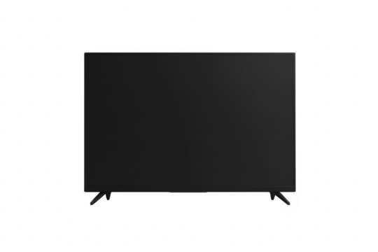 A sleek. modern television set displayed prominently against a minimalist white background. its design and functionality. ideal for home entertainment or interior design inspiration