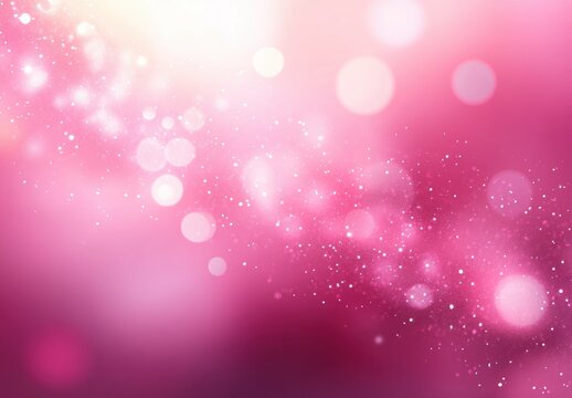 soft pink bokeh background with glowing sparkles, scattered light particles and dreamy romantic shimmer