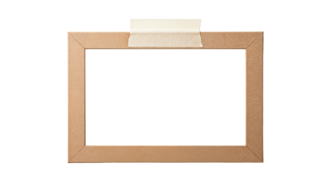 Photo frame for image compositing with photos taped in place