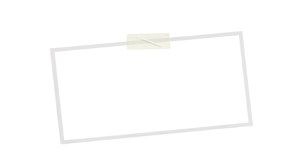 Photo frame for image compositing with photos taped in place