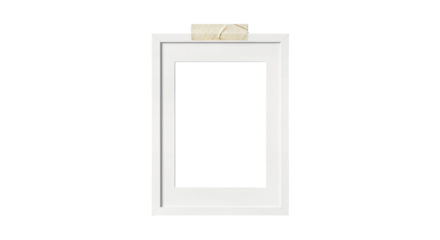 Photo frame for image compositing with photos taped in place