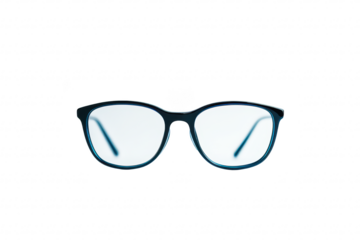 A pair of stylish black eyeglasses with a minimalist design is centered against a soft. light background. highlighting their modern aesthetic and potential use in fashion or optical retail