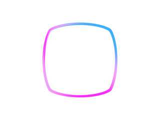 Obraz premium Gradient pink and blue frame
