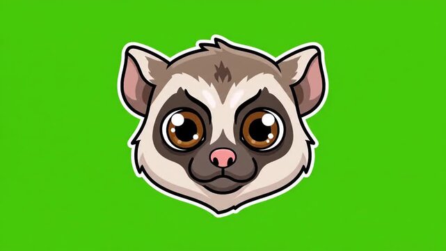 Cute Raccoon Expressions Animated Emote Set