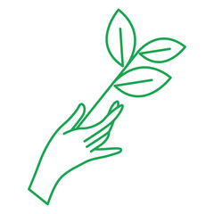 Eco food logo icon