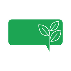 Eco food logo icon