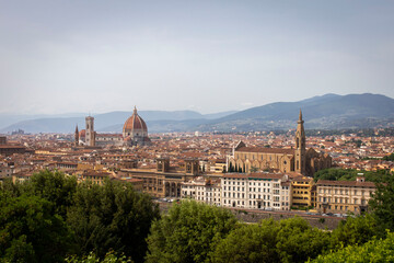 Fototapeta premium View of the city of Florence Italy 
