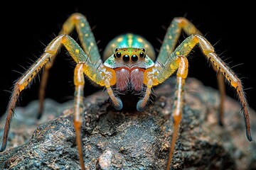 Macro Photograph of a Spider in High Detail