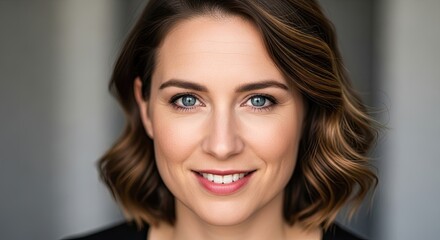 A woman with shoulder-length brown hair smiling at the camera.