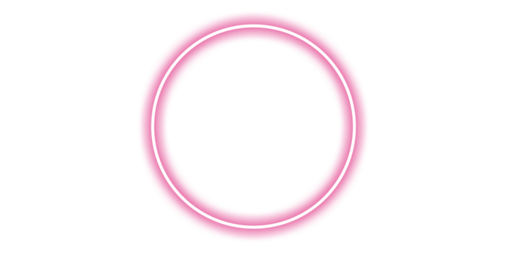 Shine red neon circle frame for design