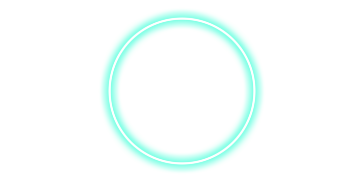Shine blue neon circle frame for design - Powered by Adobe