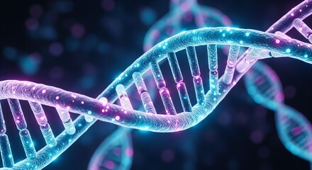 Abstract medical DNA structure background for biotechnology research