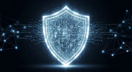 Safeguard your digital world with a strong cyber security shield. Protect your data and privacy with cutting-edge technology. Ideal for conveying trust and reliability in the digital age.