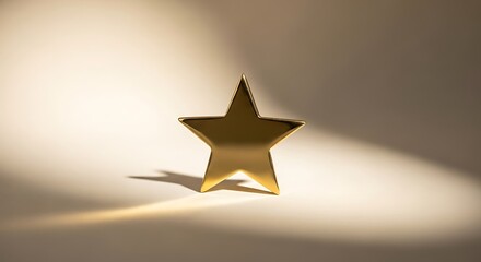 Celebrate achievements with this stunning golden star award for recognition events
