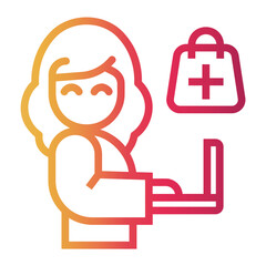 Fototapeta premium procurement Line Gradient Icon