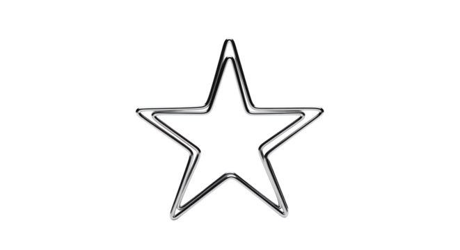 Hand drawn star with rough edges, perfect for adding a touch of whimsy to your designs and creative projects