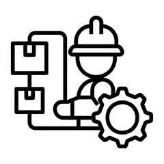 quality control Line Icon