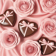 WebPink Valetine's day Digital Beckground