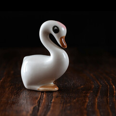 Figurine of a white goose