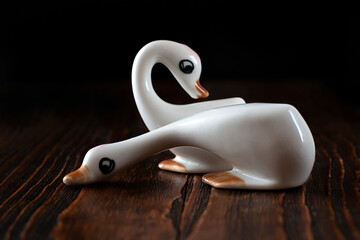 Figurine of a white goose