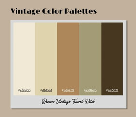 Use this versatile vintage color palette to enrich mood boards and thematic visual campaigns.
