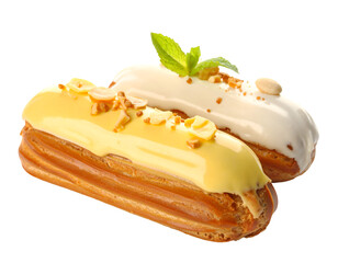 &Eacute;clair Dessert isolated on transparent png