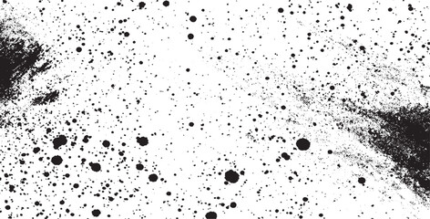 Obraz premium Dirty or dust film grain speck grit grunge overlay on white background grain noise Speckle grain dot white paper noise texture with distress effect vector illustration pattern