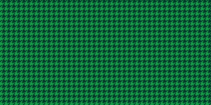 Seamless vector pattern with green and dark green houndstooth textile design, bold modern background with classic fabric motif, suitable for Saint Patrick’s Day and festive decoration themes
