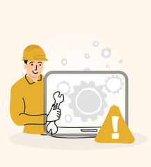 System Maintenance and Repair in Progress