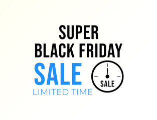 super black friday limited time sale banner
