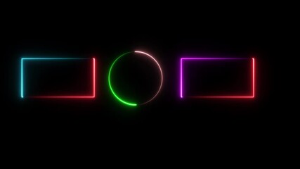 Subscribe button and outro for gaming and video channels Youtube End screen animation. neon glowing end screen - Powered by Adobe