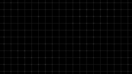 Intersecting white lines on black animated background forming moving grid and digital graph display, Animated Black Background with White Grid Lines and Intersecting Lines graph. - Powered by Adobe