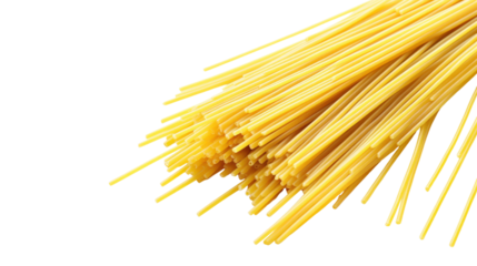 Raw Spaghetti Bundle isolated on a transparent background