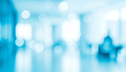 Abstract blue and white background with soft circular bokeh light effects, creating a calming luminous ambience with smooth gradients that feel modern and visually refined.