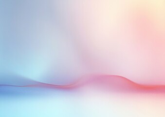 soft pastel gradient background with flowing undulating wave and subtle dotted texture conveying a calm serene dreamy mood