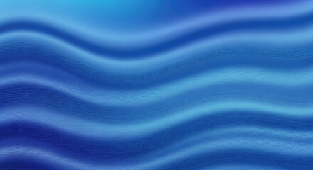 Abstract flowing blue surface with smooth undulating waves and subtle textures for artistic design