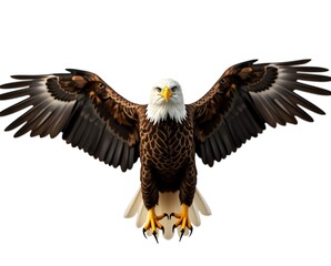 Obraz premium Bald eagle with transparent background