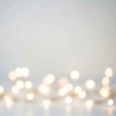 Elegant Christmas Bokeh Background with Golden Lights - Festive Holiday Season Backdrop for Text, wallpaper, background 